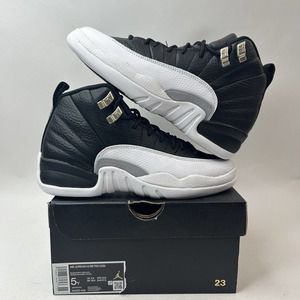 Nike Shoes Air Jordan 12 Retro GS “Playoffs/Black White” 2023